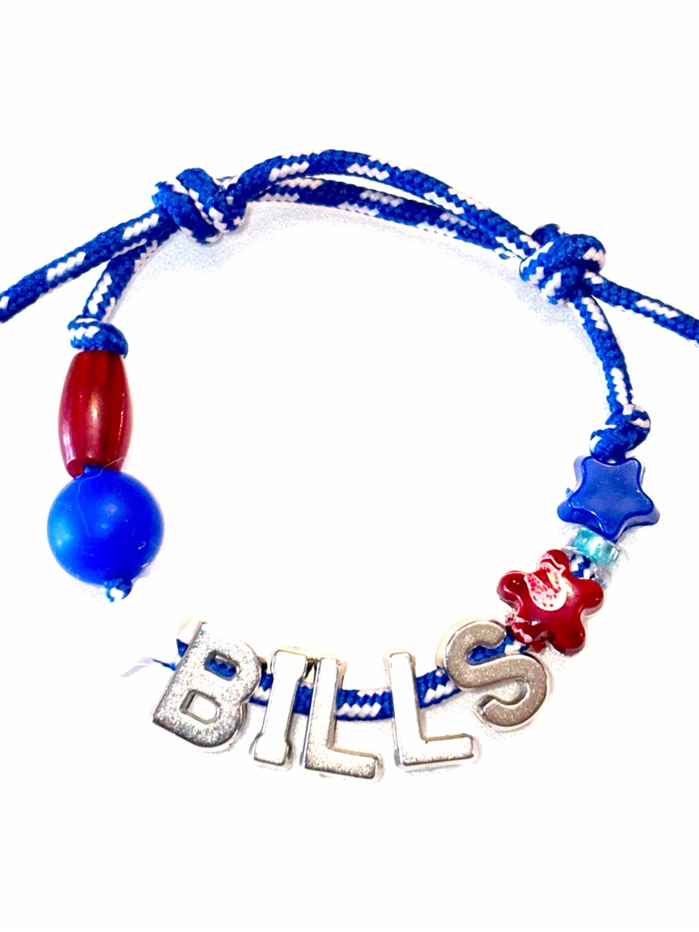 Handmade Knotty ‘Bills’ Bracelet with adjustable double sliding knot; cute for B